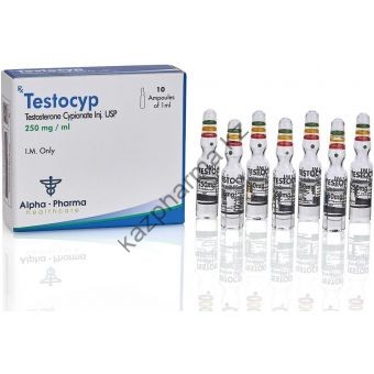 TestoCyp (Тестостерон ципионат) Alpha Pharma 10 ампул по 1мл (1амп 250 мг) - Ереван