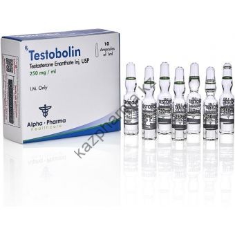 Testobolin (Тестостерон энантат) Alpha Pharma 10 ампул по 1мл (1амп 250 мг) - Ереван