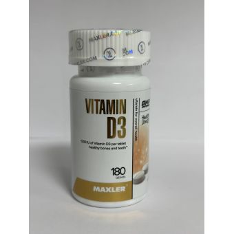 Витамин D3 Maxler 180 таблеток 1200 ME Ереван